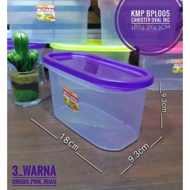 Toples Plastik Susu Oval / Toples Kaleng Susu / Canister Oval KMP /Topless Plastik Kue Kering