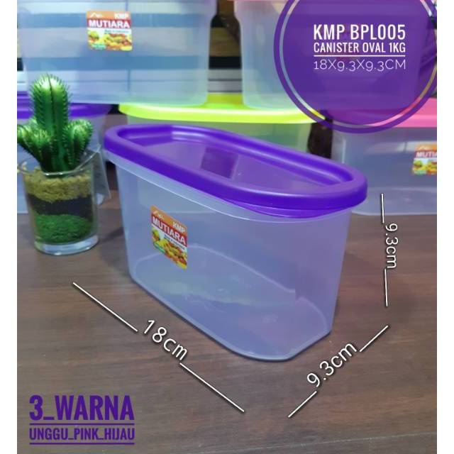 Toples Bumbu Dapur 1100mL / Food Storage BAHAN TEBAL / Canister / Wadah Tempat Makanan Plastik