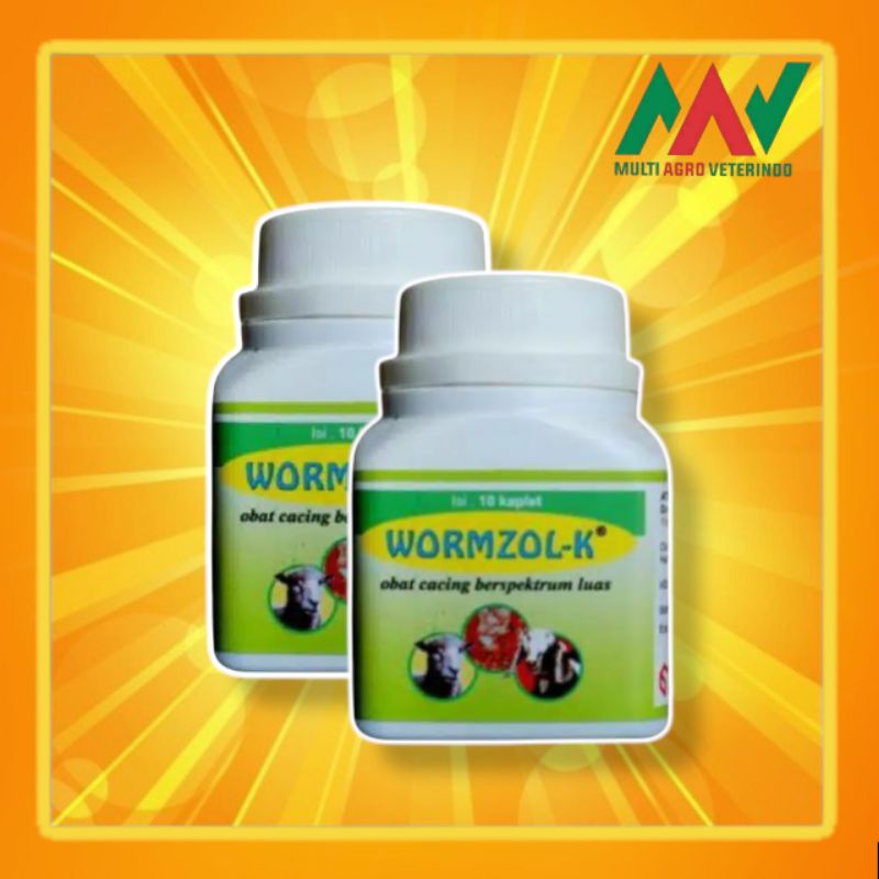 Jual WORMZOL K 10 KAPLET Obat Cacing Kambing Domba Medion | Shopee ...