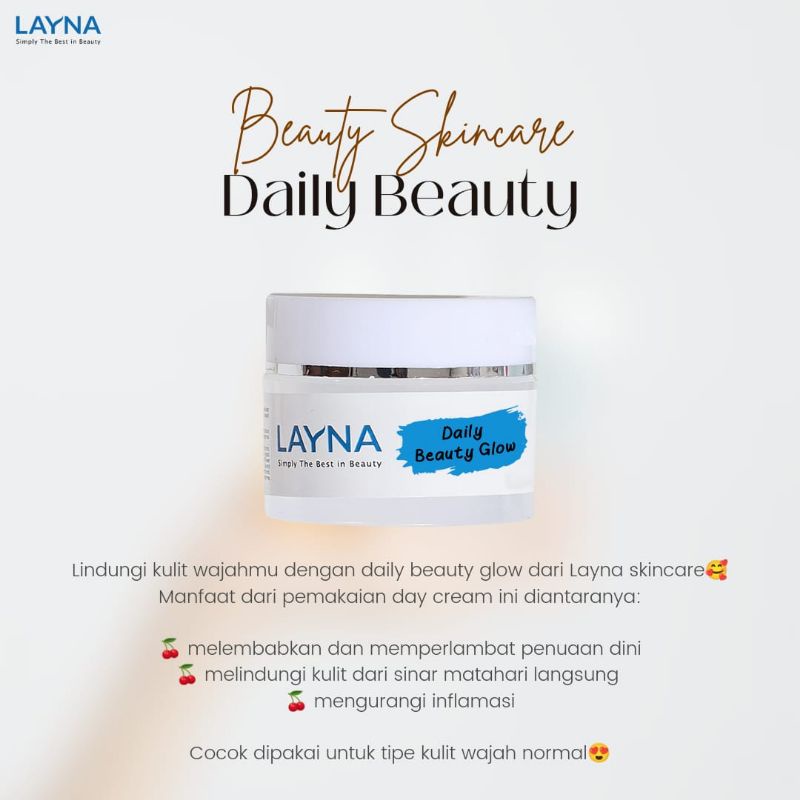 Layna Daily Beauty Glow , Day Cream BPOM SPF 50