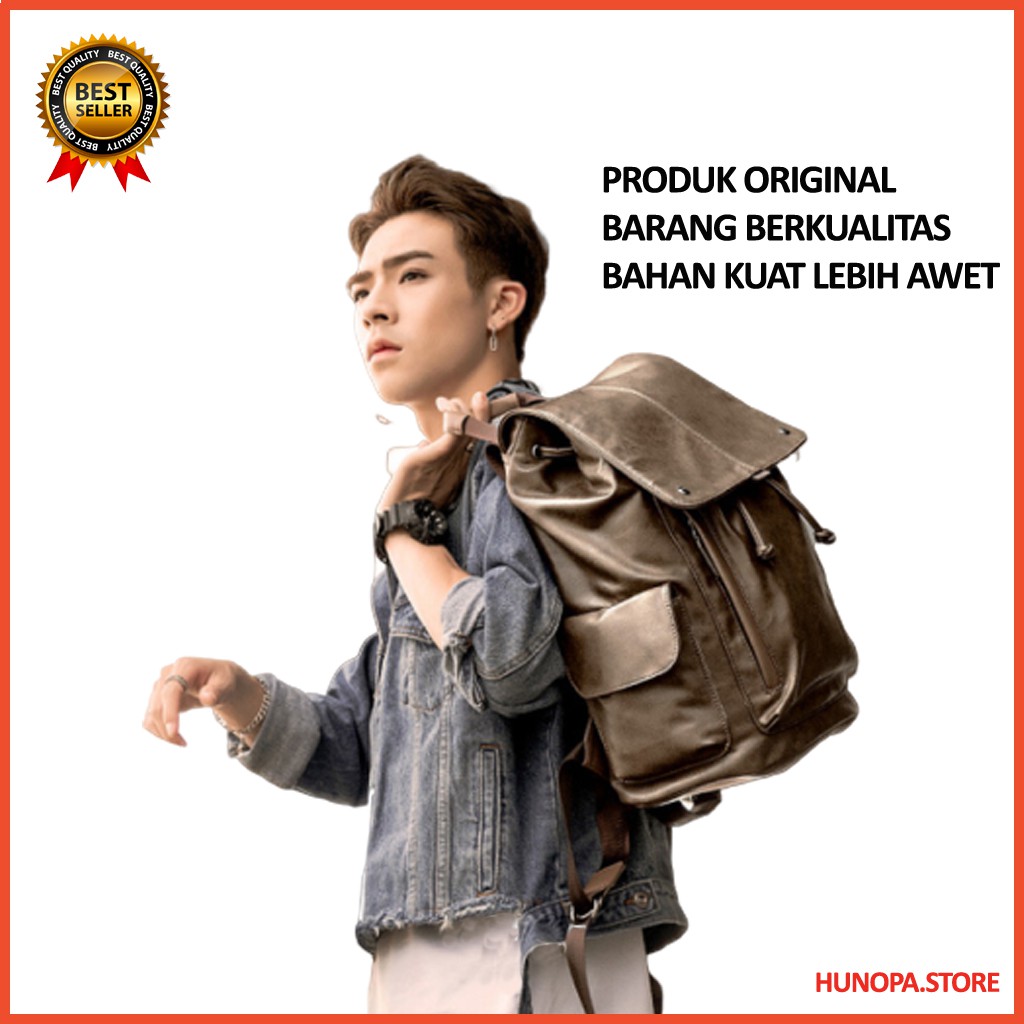 TAS RANSEL PRIA SALE KULIT DISTRO BACKPACK TAS PRIA GENDONG MURAH BRANDED COD FASHION COWOK ORIGINAL