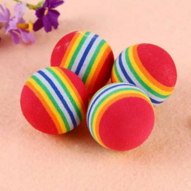 Mainan Kucing &quot;BOLA RAINBOW&quot; Cat Kitten Toys