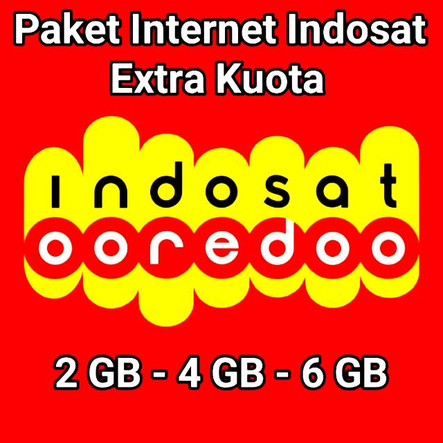 Paket Data Internet Indosat Extra Kuota 2GB - 4GB - 6GB Jaringan 2G/3G/4G 24jam