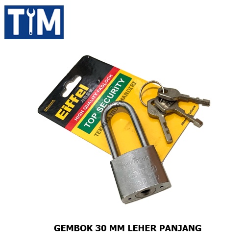 EIFFEL Gembok 30 MM Leher Panjang / Padlock Long 30 MM