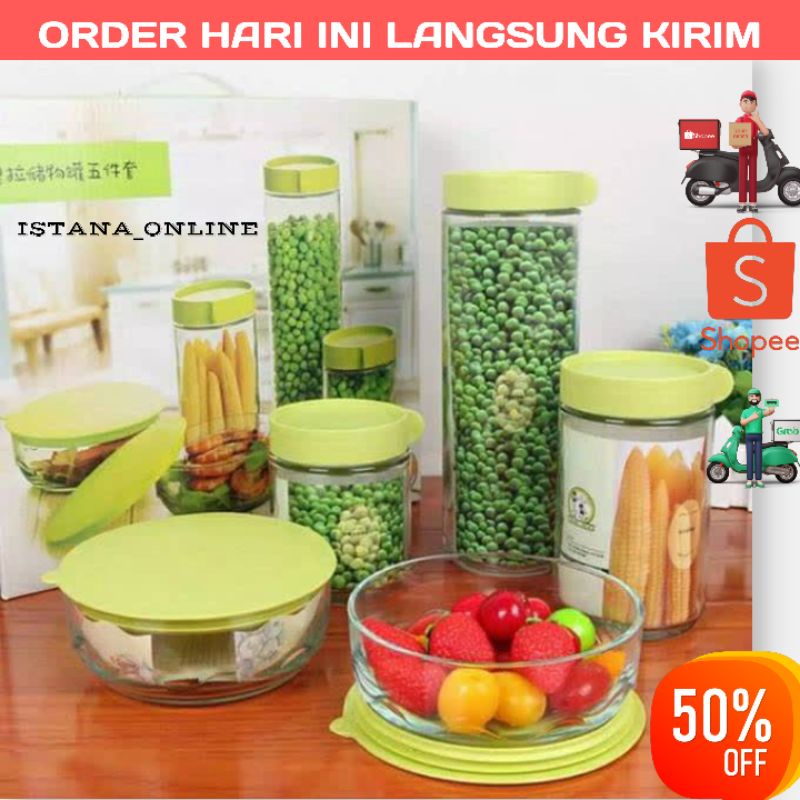 Termurah MARINE BOWL SET / Toples Kaca 5 in 1 - TOPLES KACA MARINE