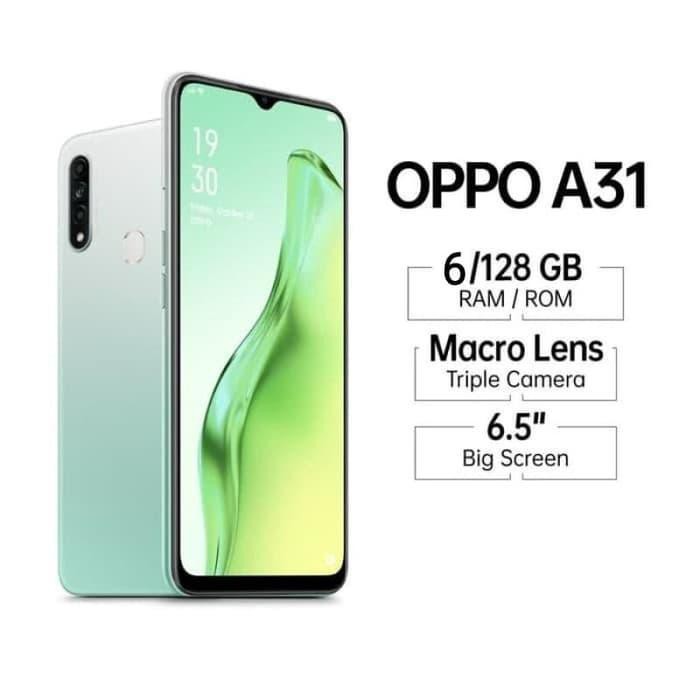 Harga Murah Hp OPPO A31 2020 RAM 6/128 GB GARANSI RESMI OPPO INDONESIA - Hitam No Bonus