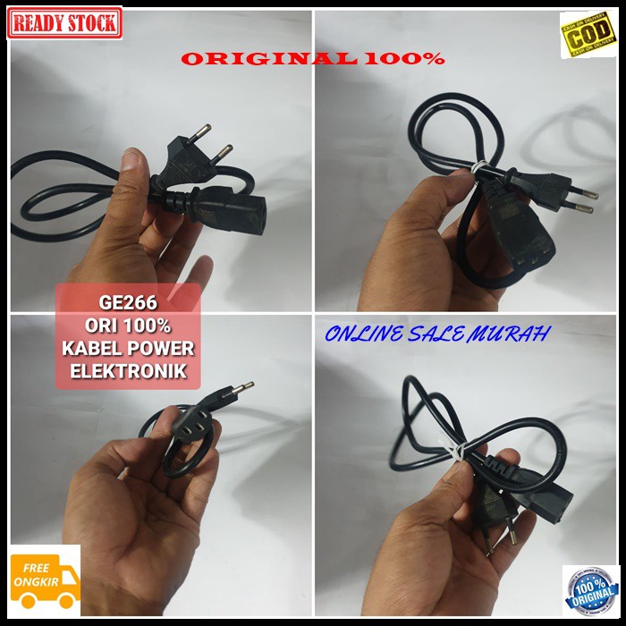 G266 Kabel power Listrik meter elektronik elektrik 3 pin cable laptop rice cooker multifungsi universal komputer cas casan setrum original G266  KABEL UKURAN 3 PIN  BISA SEGALA JENIS ELEKTRONIK YG MENGGUNAKAN KABEL 3 PIN  TEBAL DAN AWET  menggunakan kabel