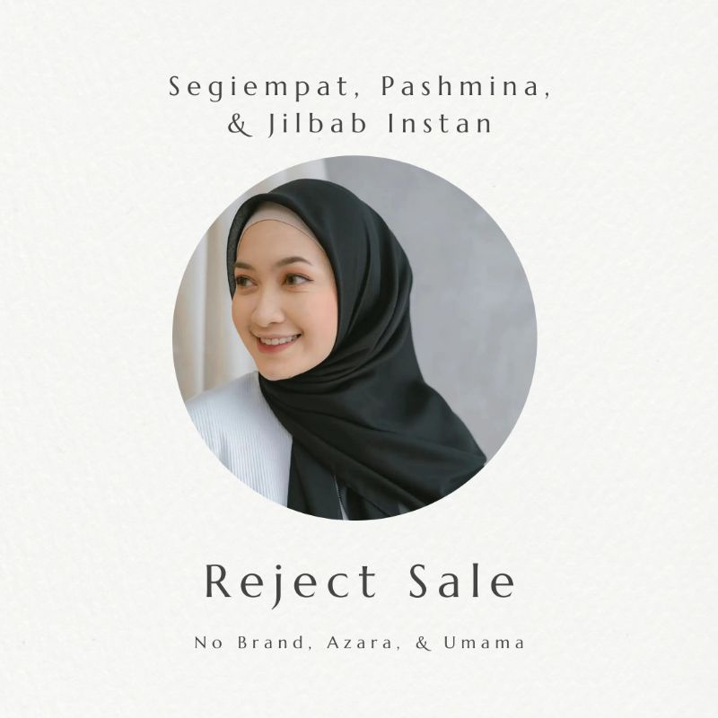 Clearance Sale Hijab Segiempat Pashmina Reject Brand