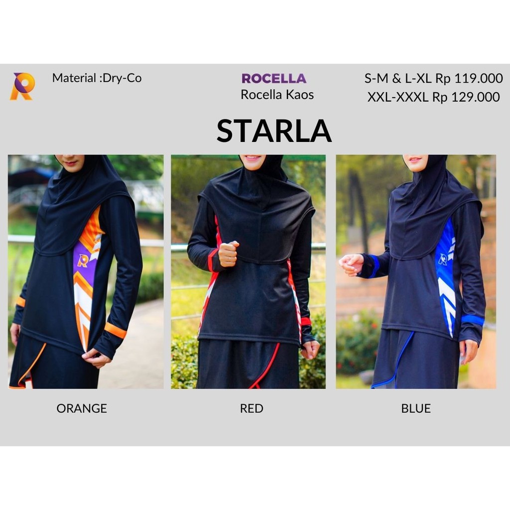 Rocella Kaos-Celana WANITA - STARLA CARDIA | SETELAN | Kaos Celana OLGA | GOWES | BERKUALITAS | COD