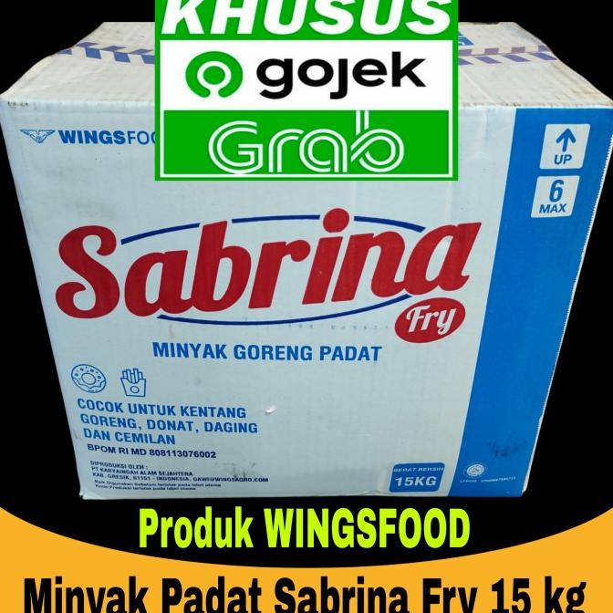 

BISA BAYAR DITEMPAT Minyak Goreng Padat Sabrina Fry 15 kg (Gosend/Grab) TERLARIS
