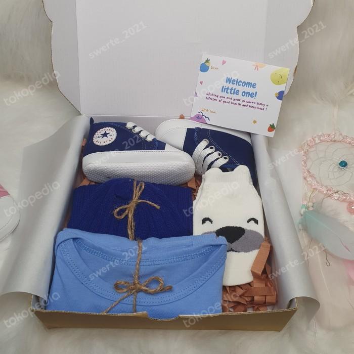 

Hampers | Hampers Kado Baby Premium Biru, Cocok Untuk Kelahiran Bayi