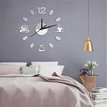 Jam Dinding DIY Giant Wall Clock 30cm Coffee Bell / Jam Dinding Aesthetic Dekorasi Dinding Besar Karakter Jam Dinding Tempel Tembok Besar / Jam Dinding Besar DIY Giant Clock Quartz 30cm Waterprof Unik Murah Tanpa Suara / Jam Dinding Angka Besar Raksasa