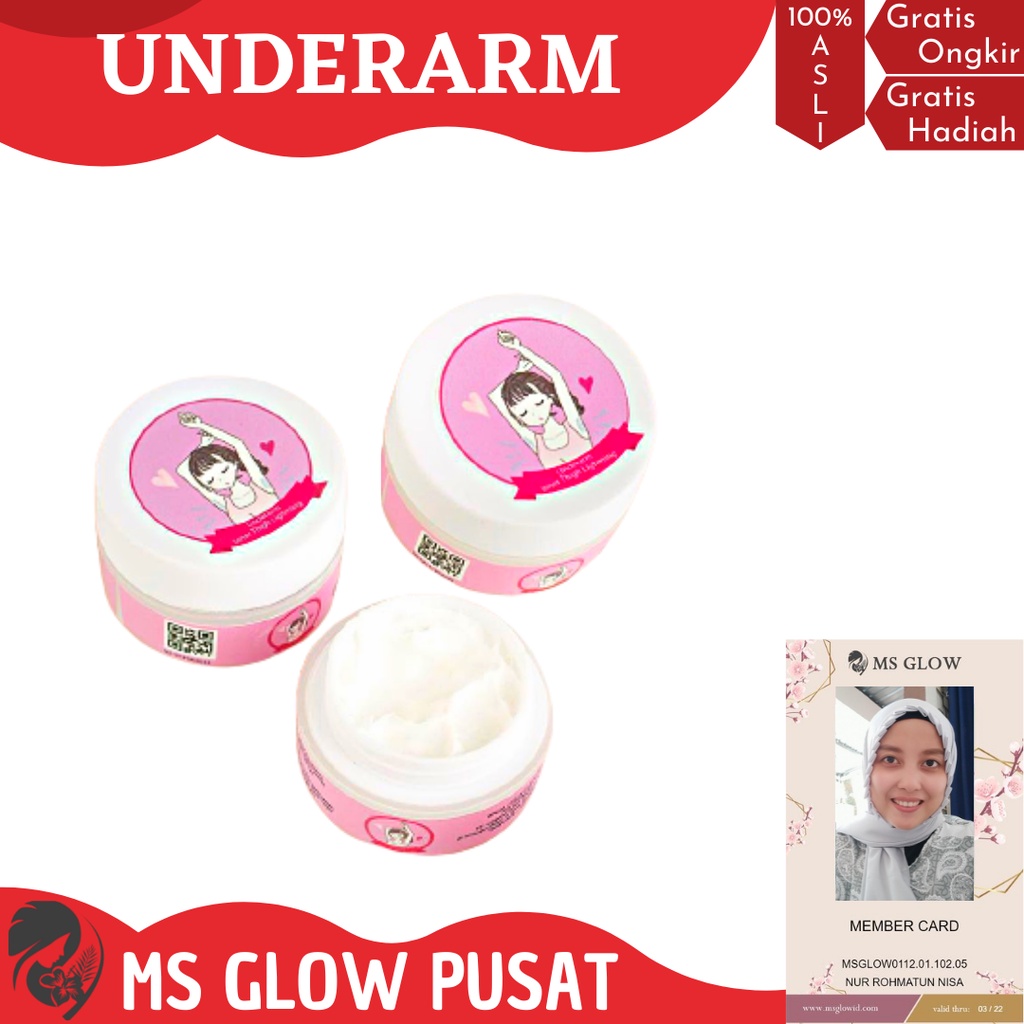 Ms Glow Underarm / Ms Glow Underarm Original / Ms Glow Underarm Pemutih Ketiak / Ms Glow Pemutih Ket