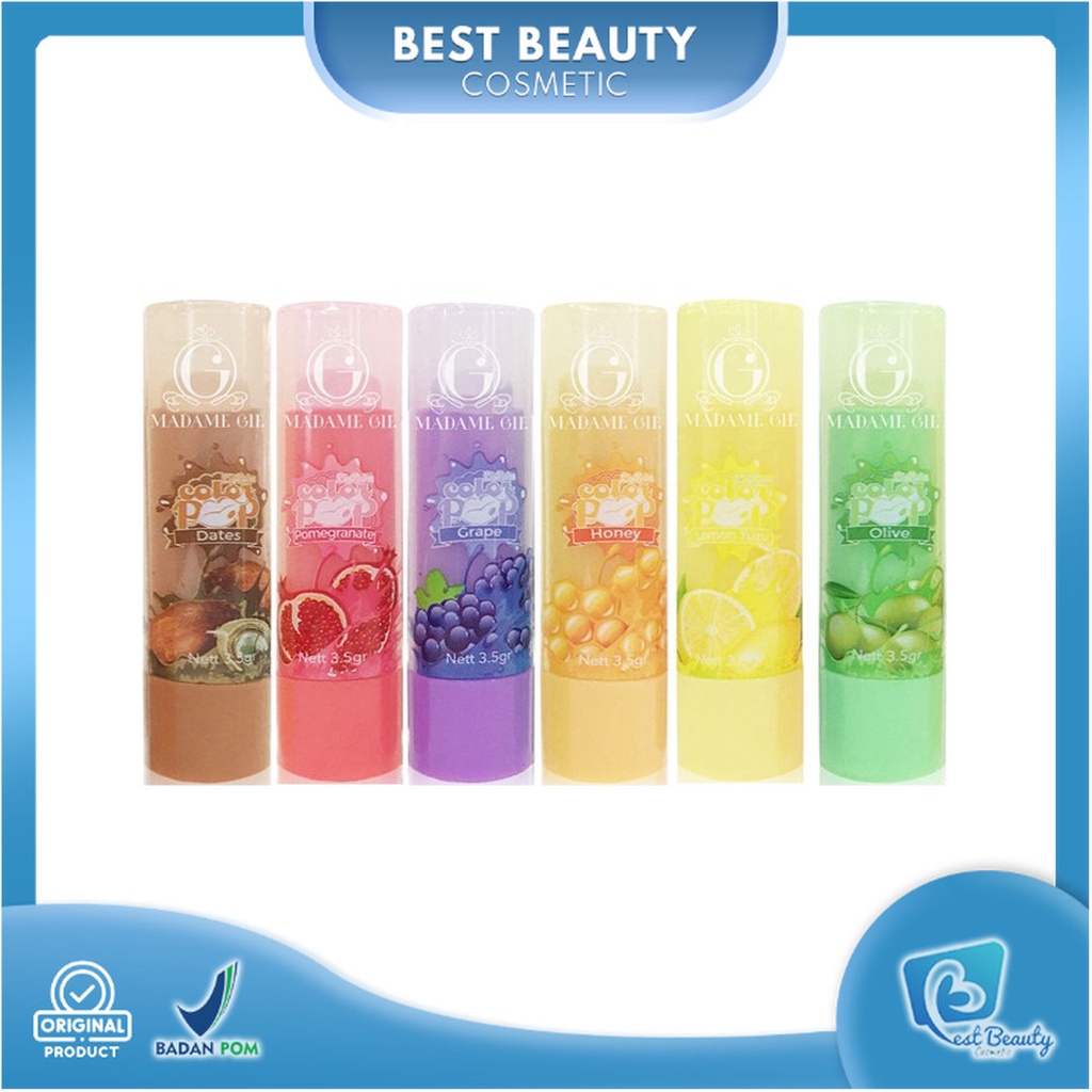 ★ BB ★ MADAME GIE Color Pop Lip Balm Fruity New Edition