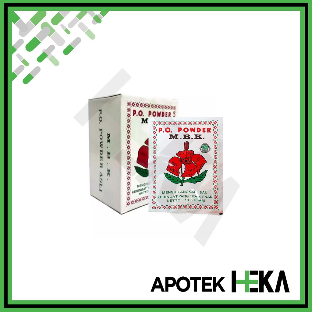 Powder MBK Bedak MBK Putih Box isi 12 Sachet - Bedak Bau Badan (SEMARANG)