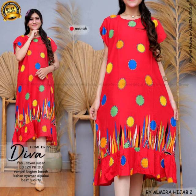 Daster rayon rotary  by Almira hijab