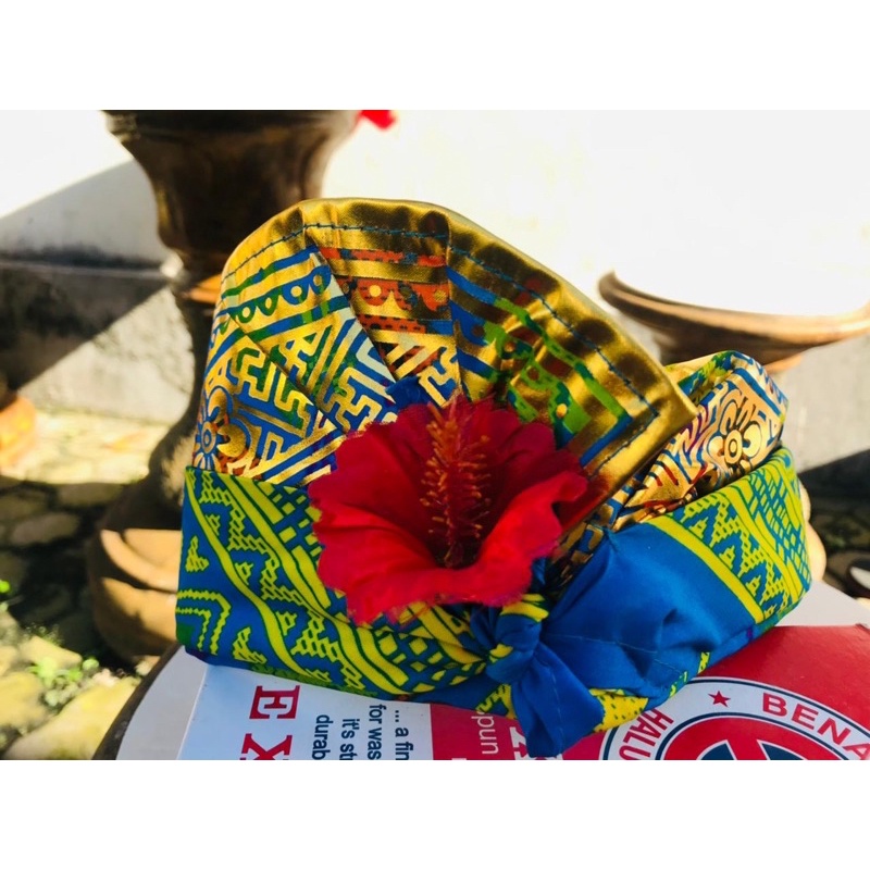 udeng bali motif songket