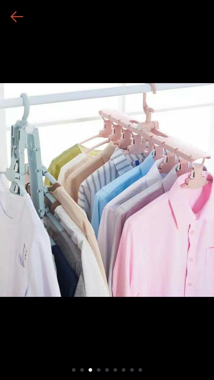 Shenarsumutaceh Hanger Baju Gantungan Baju Magic Hanger Folding Multi Fungsi
