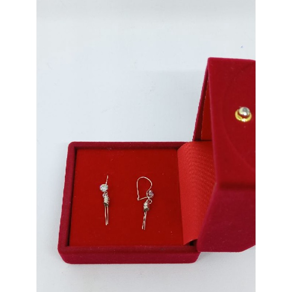 ANTING KAIT MP 1 + M. BAMBU UKIR / ANTING KAIT PERAK ASLI SILVER 925 LAPIS EMAS/ ANTING FASHION WANITA TERBARU