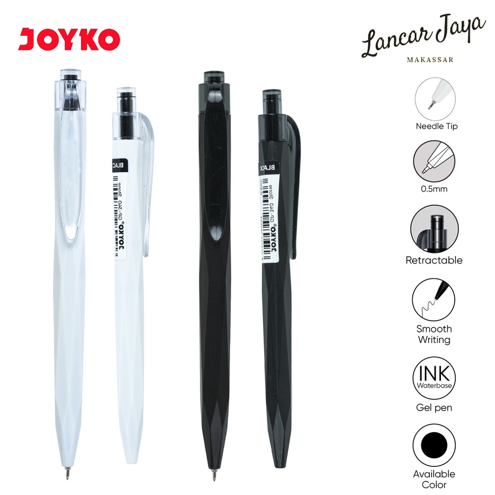 

[ 1 PCS ] Gel Pen Pulpen Pena Jel Joyko GP-340 Stone 0.5 mm