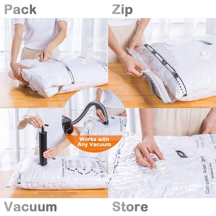 URIBI Flat Vacuum Storage Box - Tempat Penyimpanan Multifungsi