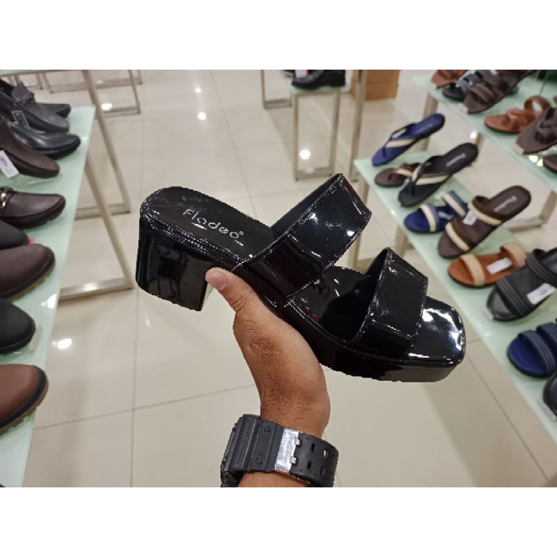 Fladeo wanita Sandal selop wedges New arrival