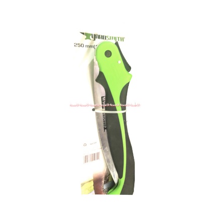 Yardsmith 250mm Pisau Lipat Otomatis Untuk Tanaman Pisau Taman Knife Foadable Green Hijau