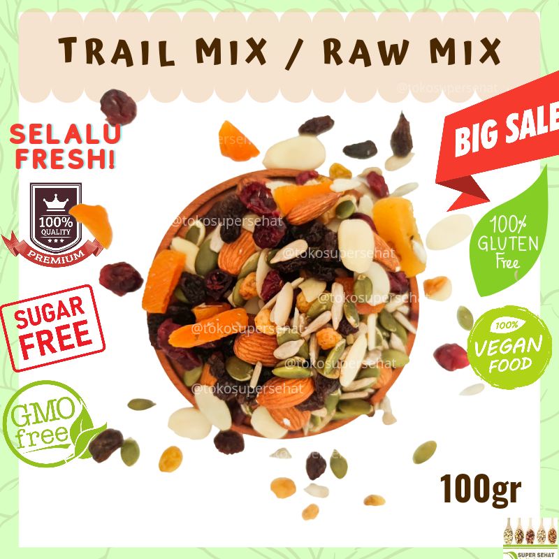 

100GR - RAW MIX / TRAIL MIX SUPERBOOST ISI 9 MACAM