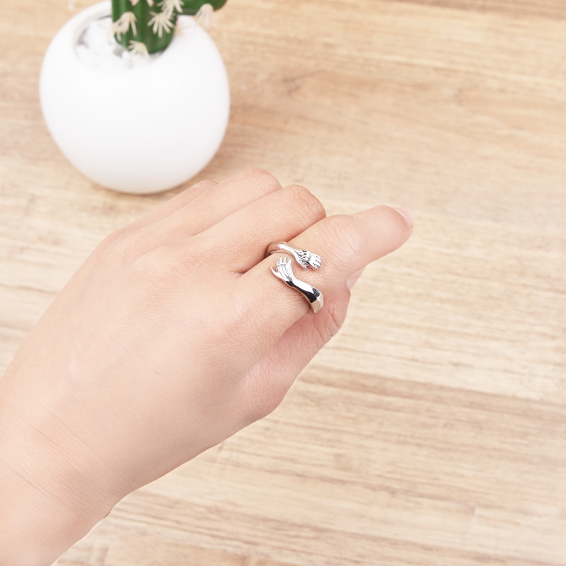 Cincin Jari Model Terbuka Dapat Disesuaikan Gaya Romantis Untuk Pria Dan Wanita