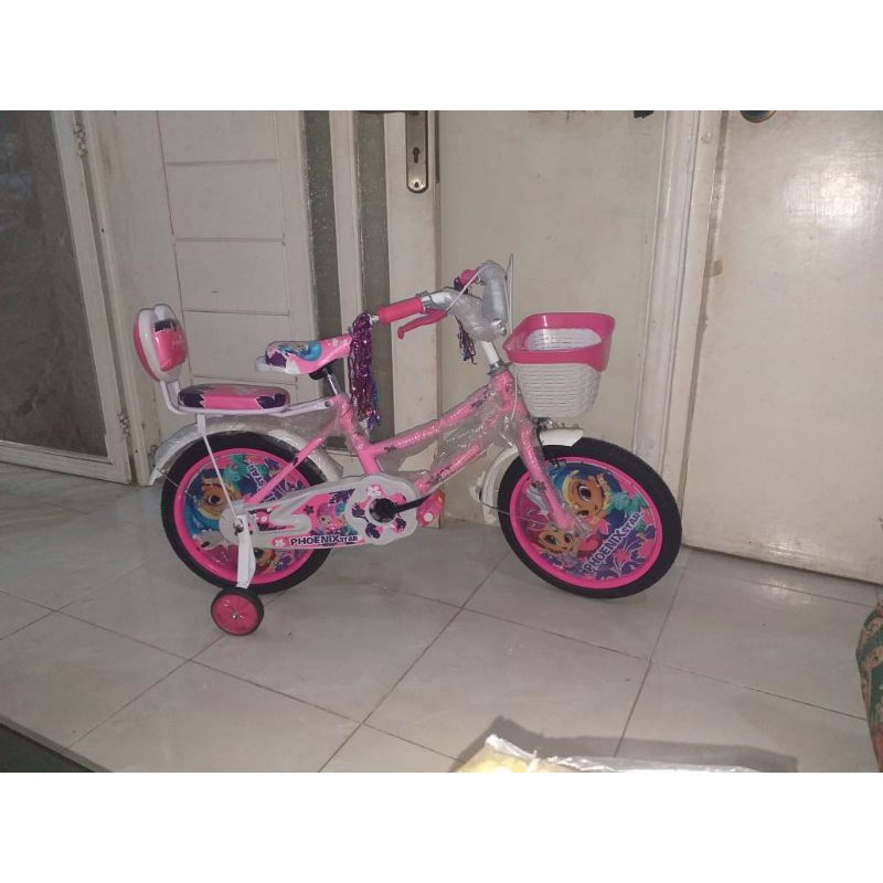 SEPEDA ANAK PEREMPUAN PHOENIXSTAR MINI 16 INCH / SEPEDA / SEPEDA ANAK / SEPEDA RODA 4