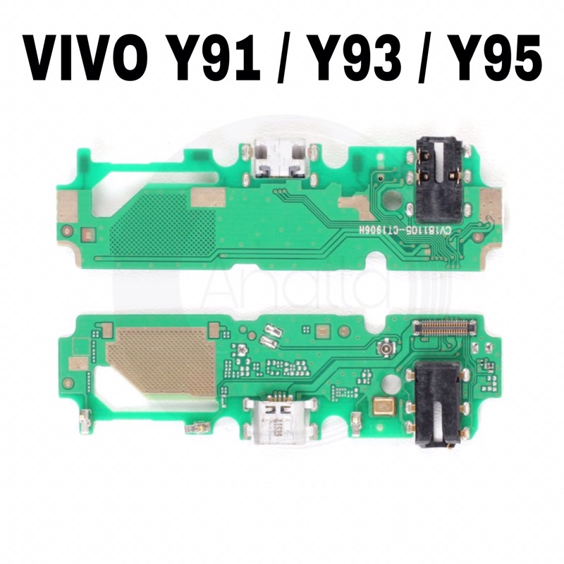 Flexible Connector Konektor Charger VIVO Y91 / Y93 / Y95 + MIC - Flex Con Cas Papan Charging Port