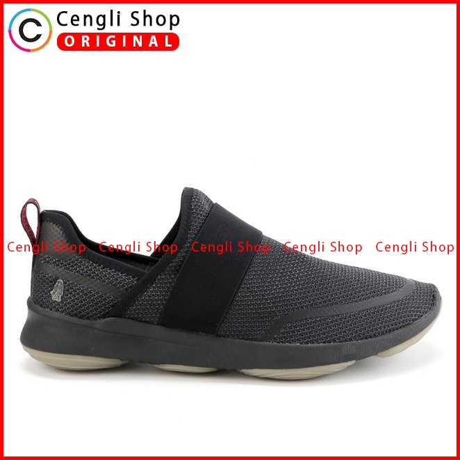 SEPATU SNEAKER WANITA HUSH PUPPIES ORIGINAL CASUAL BRANDED BLACK HW93