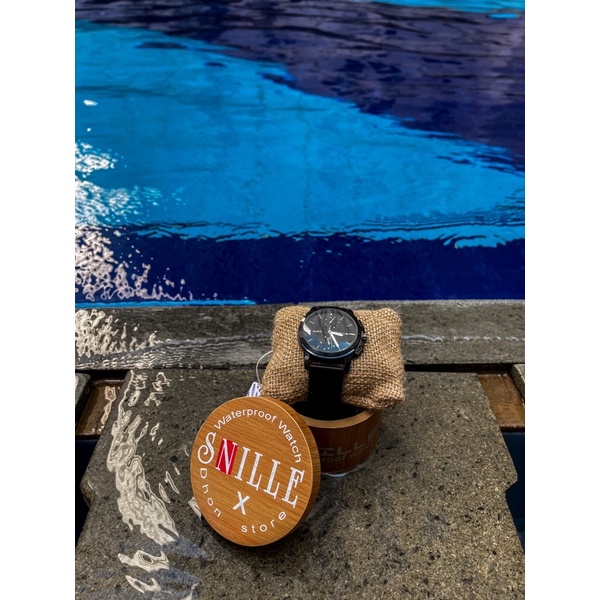jam tangan SNILLE pria gratis gelang dan kalung (dhon store)