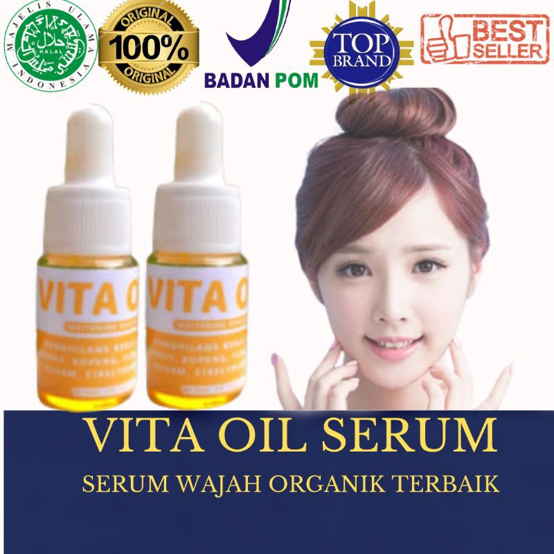 VITA OIL - SERUM - PENGHILANG BOPENG - PENGHILANG JERAWAR -  PREMIUM VITA OIL - KEMASAN PREMIUM 5ML