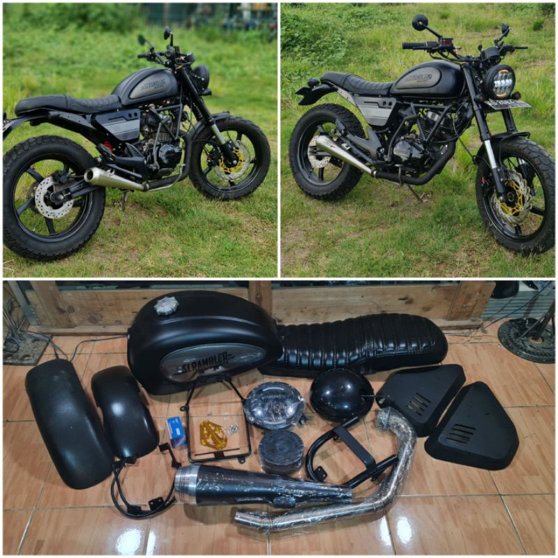 PAKET DUCATI SCRAMBLER MEGAPRO, MEGAPRO MONO, TIGER FULLBLACK