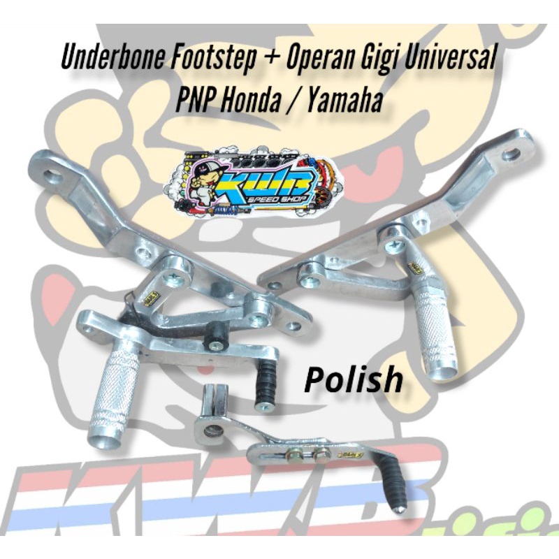 Underbone Universal underbon footstep racing drag roderace herex sleep engine underbon set perseneling operan gigi universal Honda Yamaha Suzuki CBR CB Megapro dll