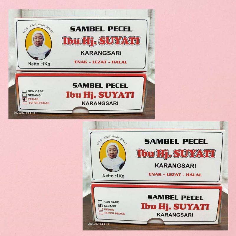 

SAMBEL PECEL IBU HJ.SUYATI KARANGSARI ASLI BLITAR 1 KG