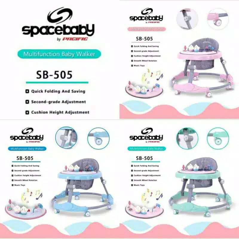 Pacific Baby Walker Spacebaby Sb302 Sb 306 Sb309 Sb507 Sb506 Sb709 Alat Bantu Bayi Shopee Indonesia