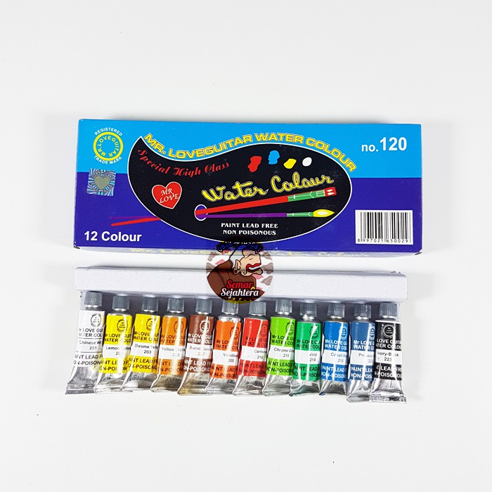 

[SET] CAT AIR / WATER COLOUR LOVE 12 WARNA NO.120*