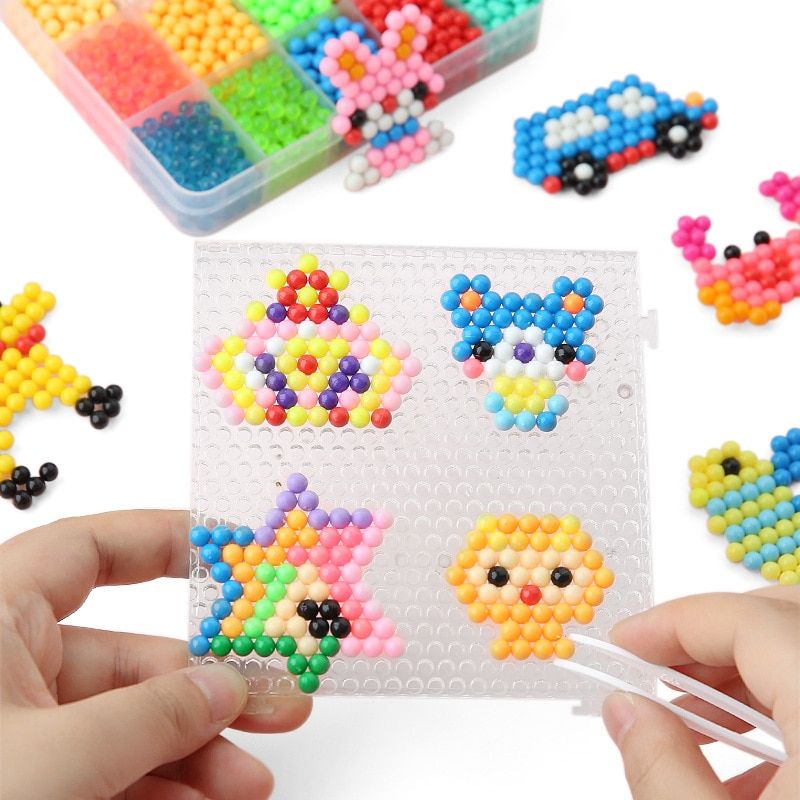 [6000pcs] Aquabeads puzzle / mainan manik manik anak DIY magic mold