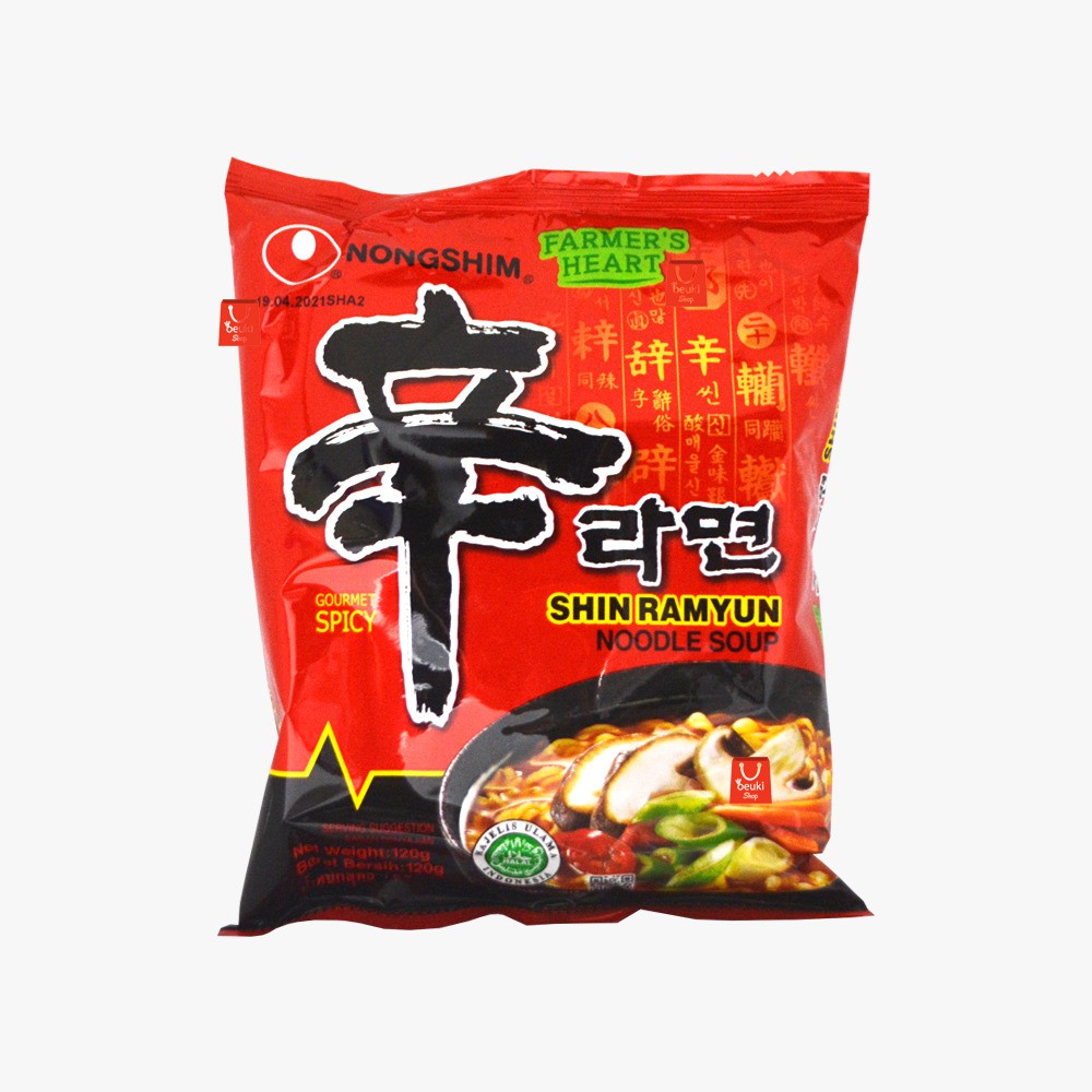 

Nongshim Shin Ramyun Mie Instan Pedas Khas Korea - 120gr