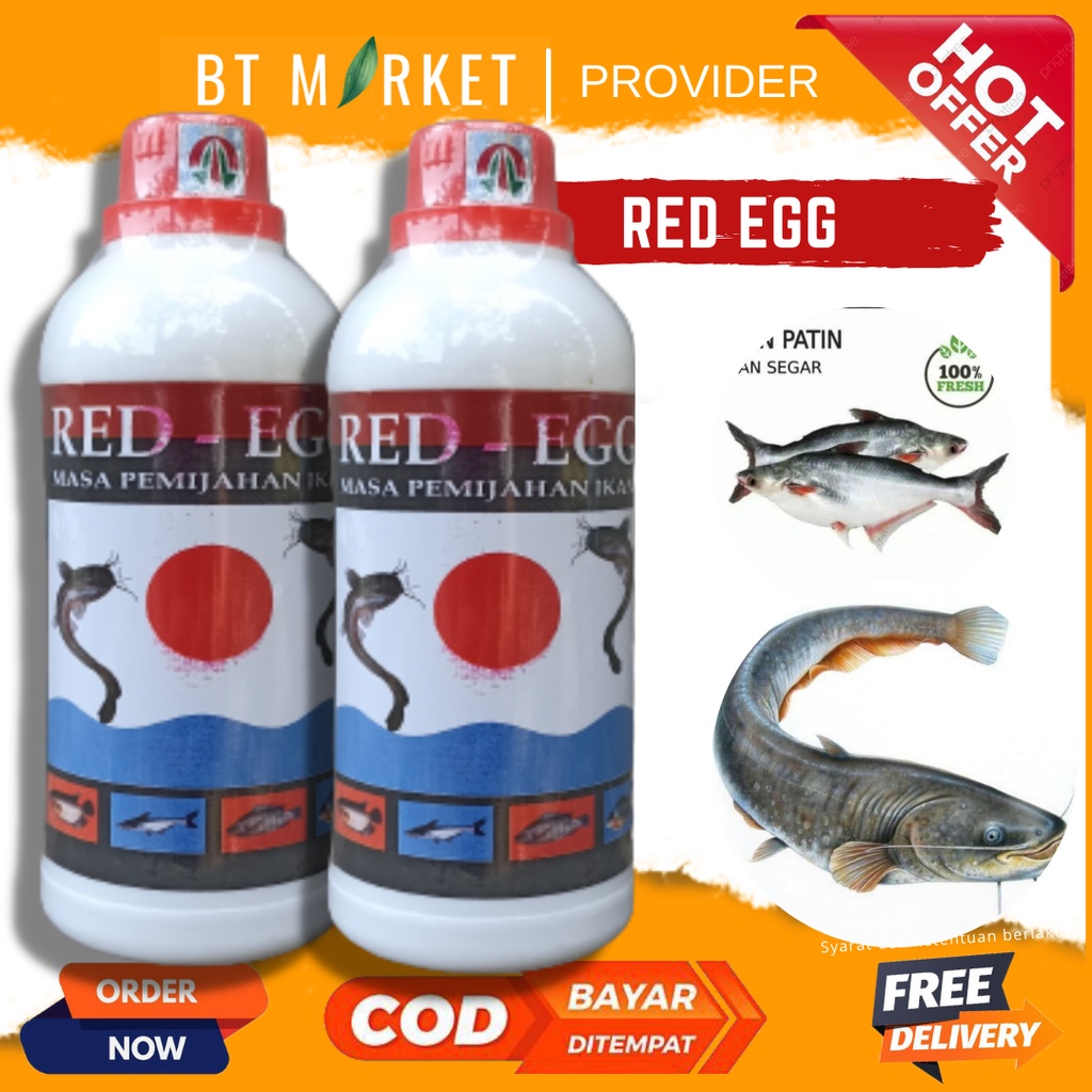RED EGG 500 ml - Meningkatkan Birahi Dan Reproduksi Telur Ikan (Untuk Pemijahan)