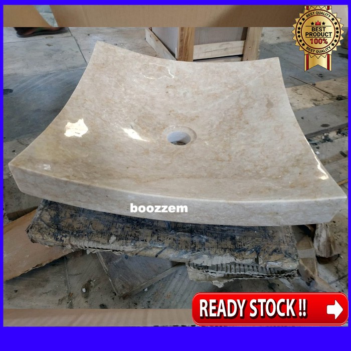 Jual wastafel marmer kotak lengkung toilet taman rumah kantor dapur ...