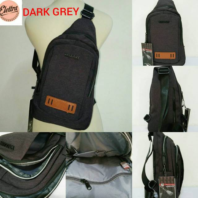 WAIST BAG CANVAS WALLABY TAS BAHU TAS SELEMPANG PRIA