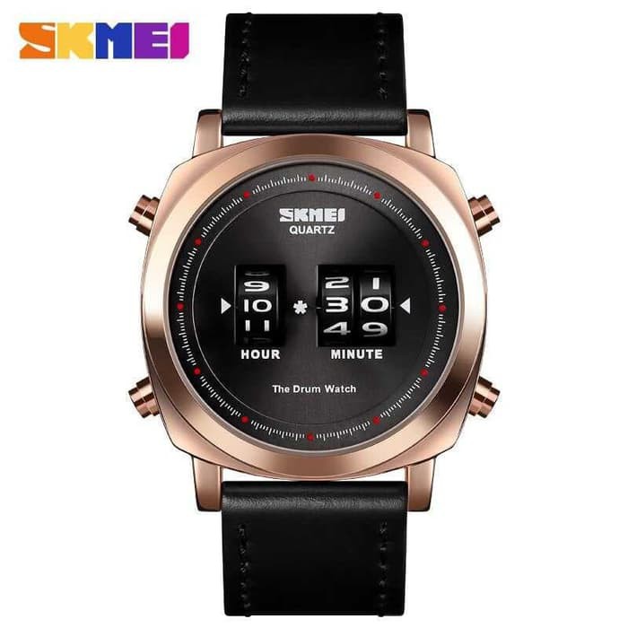 SKMEI Jam Tangan Analog Pria 1519 Gold Hitam