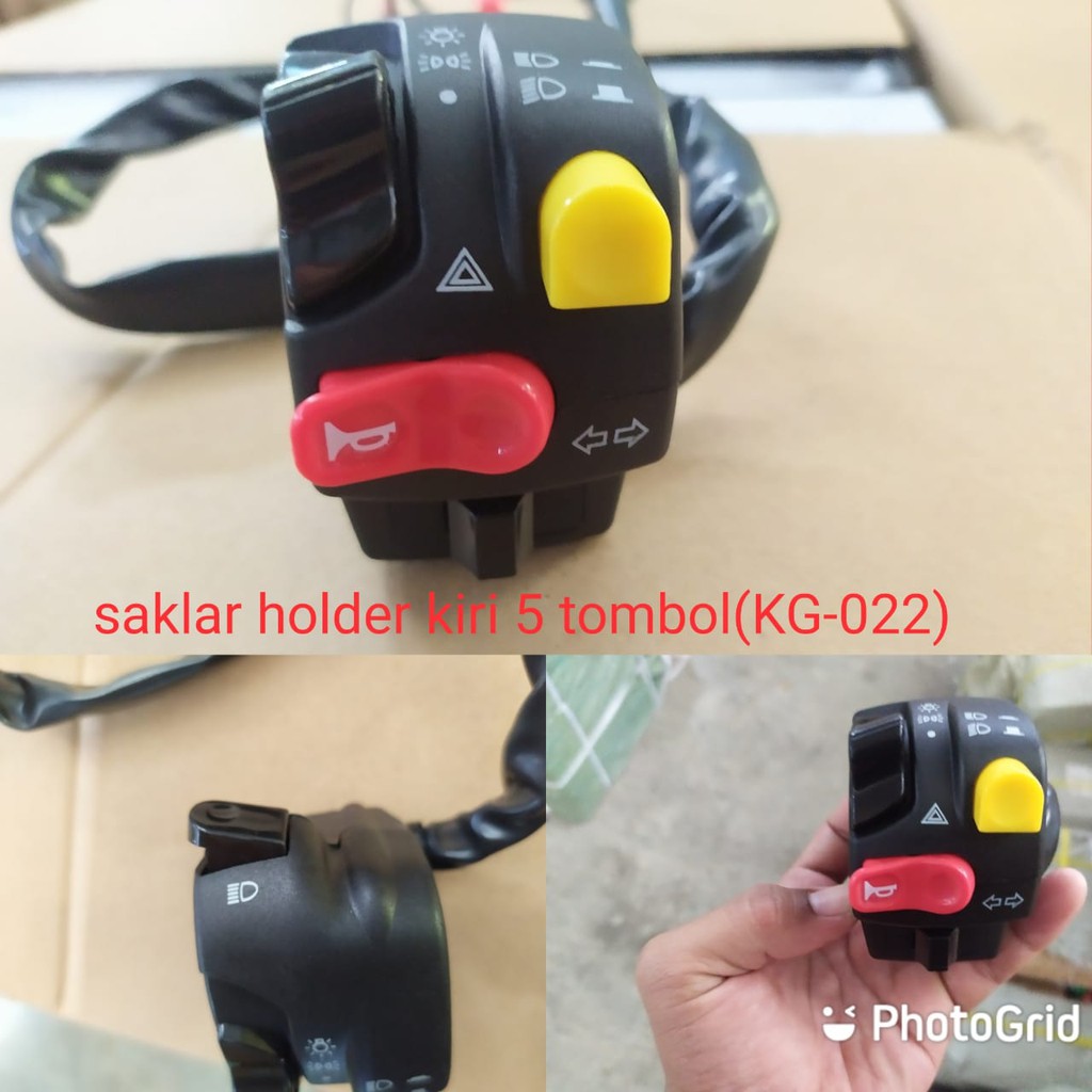 SAKLAR HOLDER KIRI 5 TOMBOL DOMINO (KG 022)