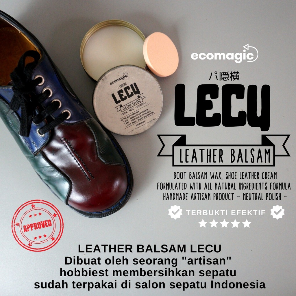 SEMIR SEPATU  KULIT  LEATHER  BALSAM for Smooth Leather  