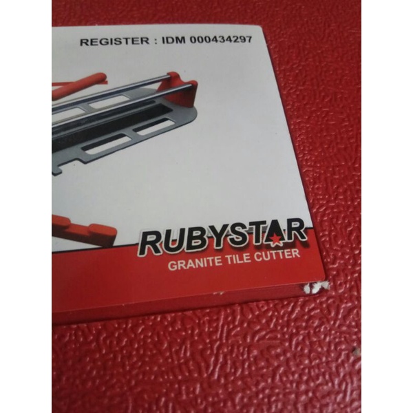 alat potong granit manual Ruby star-60 kualitas oke hasil potong rapi