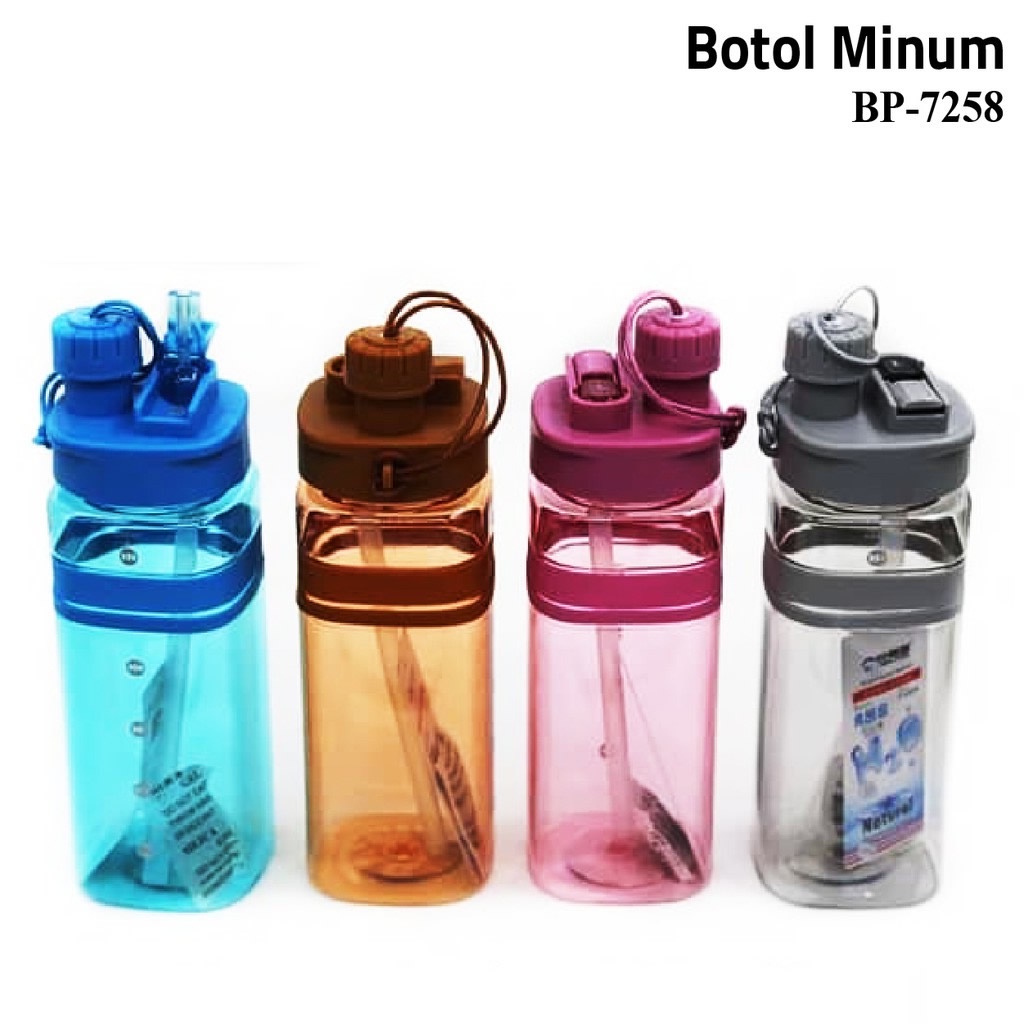 Tempat Minum Sport 600ml / Botol Minum H-7258 Dengan Sedotan