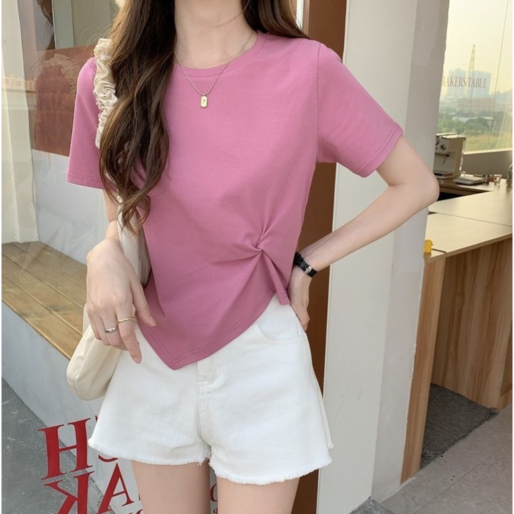 Super66 Kaos wanita / kaos korea / kaos polos/ kaos putih